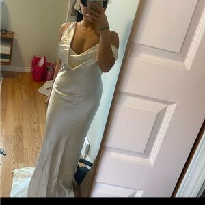 REFORMATION RHONDA SILK DRESS